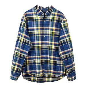 Ralph Lauren Men's Long Sleeve Button Up Shirt Sz XXL Cowboy Rodeo Preppy Pony